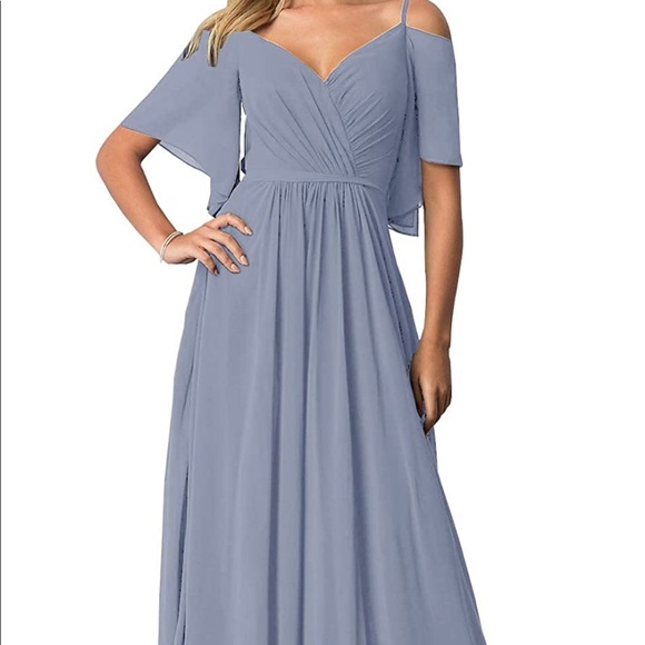 Brand New - Dusty Blue Long gown - Size 22 - Picture 1 of 2